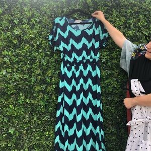 Short sleeve maxi dress